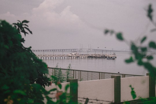 white bridge over body of water in Penang Malaysia