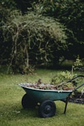 brown wooden boat on green grass field during daytime