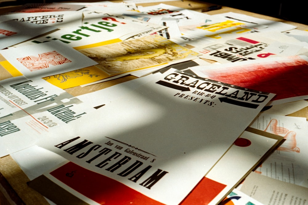 white newspaper on white table