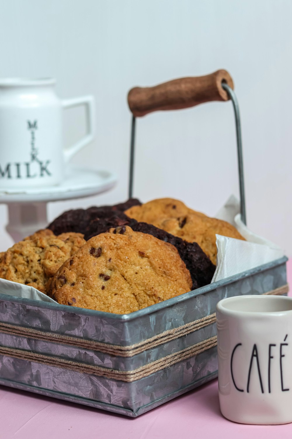 brown cookies on stainless steel tray