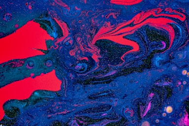 shapes for photo composition,how to photograph stars in a dish; blue and pink abstract painting