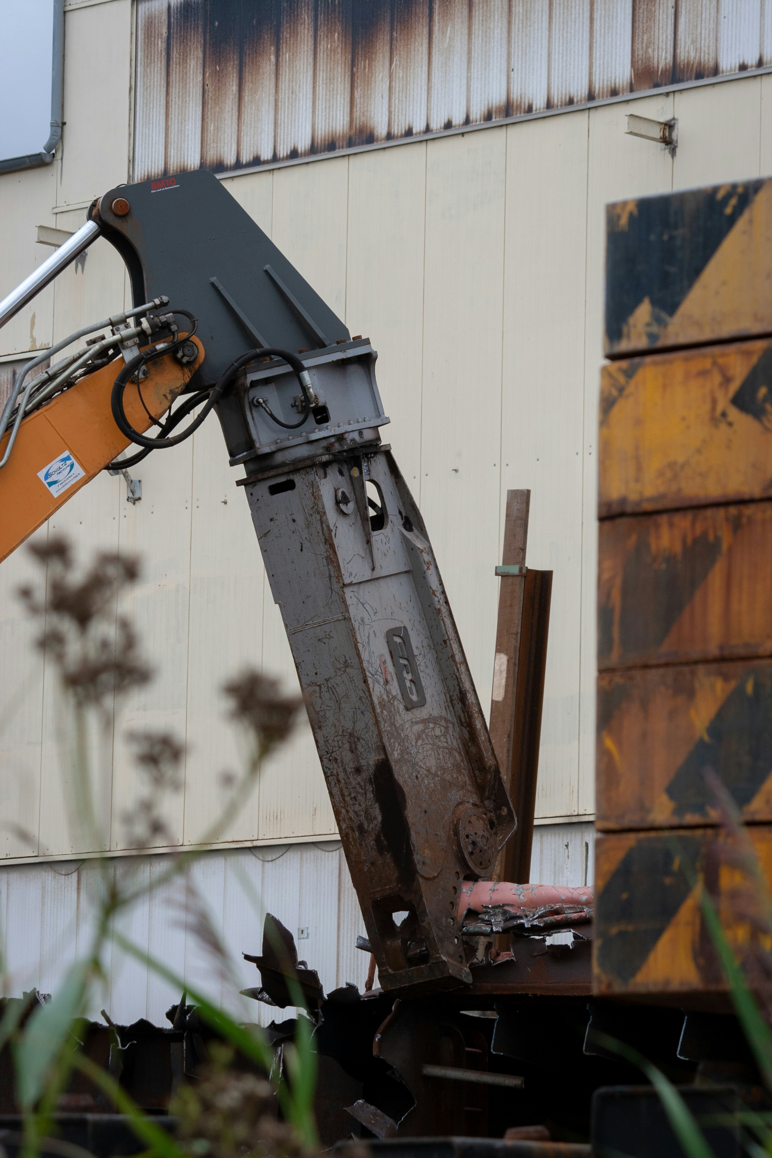 black and orange power tool