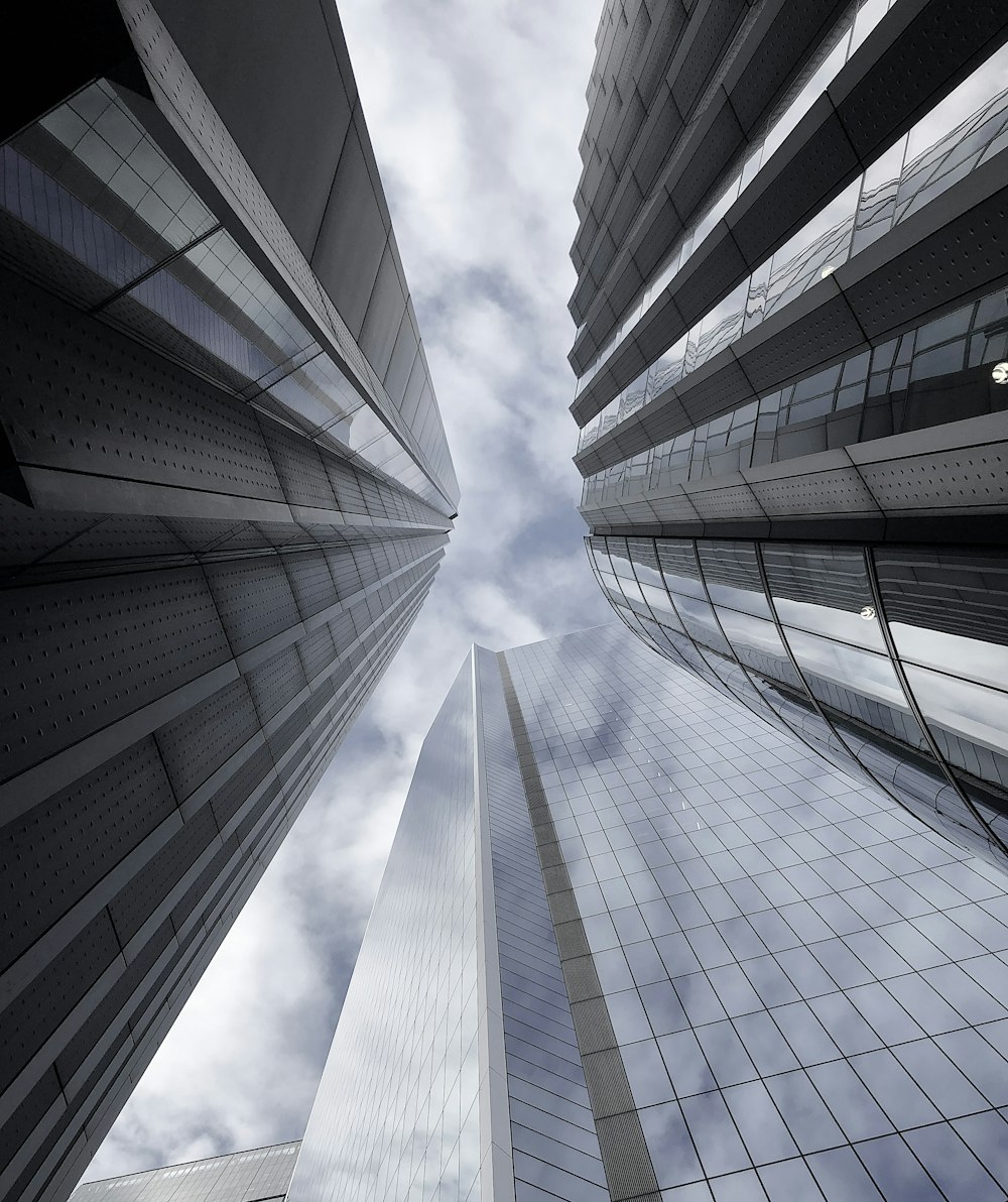 grayscale photo of high rise building