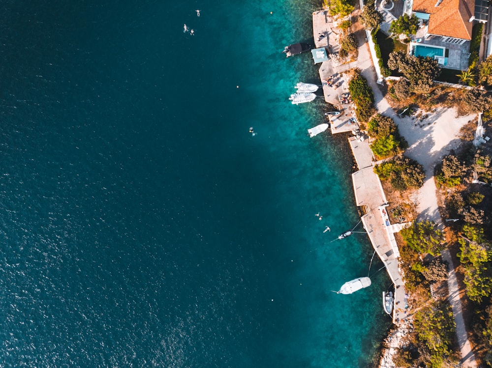 aerial view of body of water during daytime