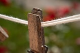 A detailed image showing the anti-corrosion feature of a clothespin.