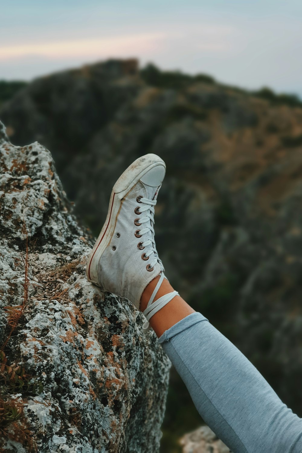 Person wearing white converse all star high top sneakers photo – Free  Georgia Image on Unsplash