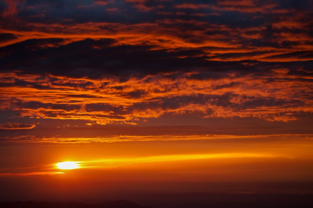 clouds and sky during sunset