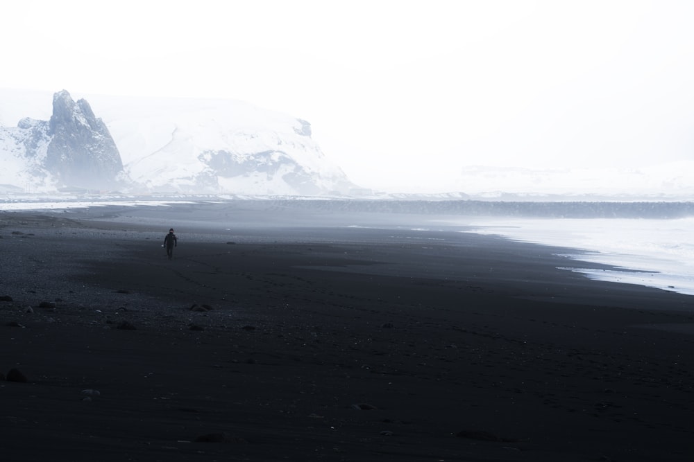 person walking on beach shore during daytime