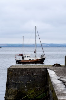 brown and white boat on sea dock during daytime