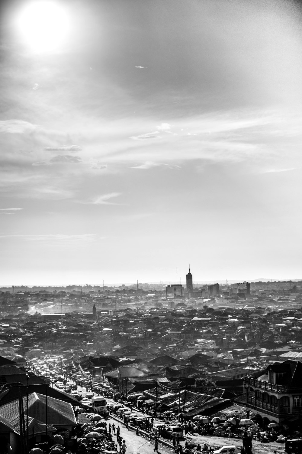 grayscale photo of people on beach