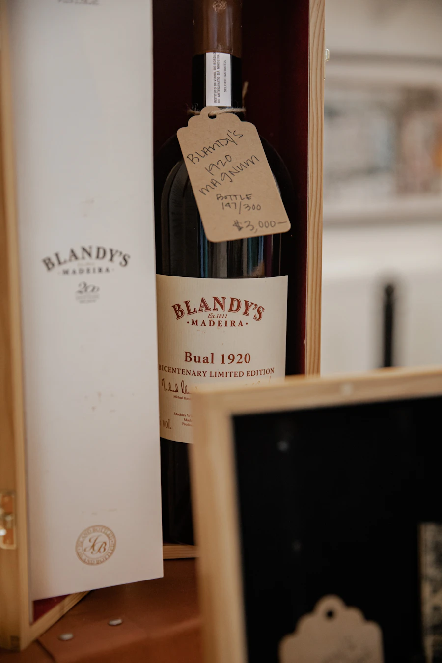 A vintage bottle of Madeira