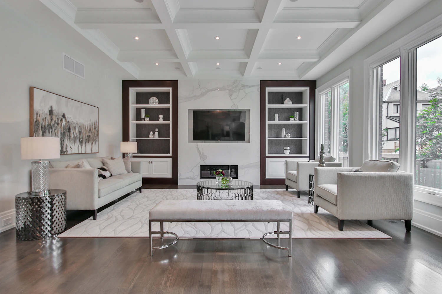 Warm living room furniture package