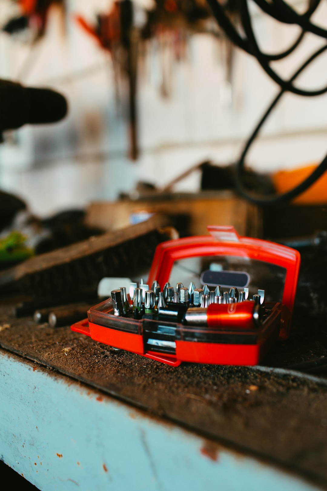 red and black plastic toy car