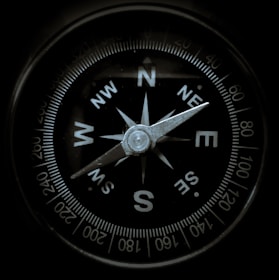 black and white analog watch