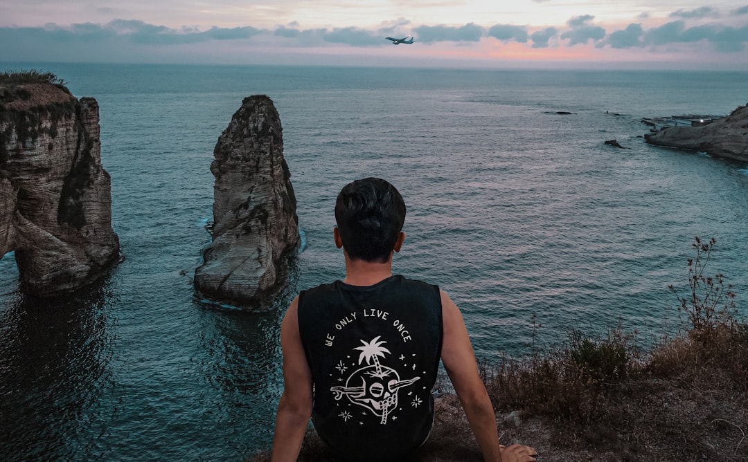 Coastal and oceanic landforms photo spot Pigeons' Rock Beirut