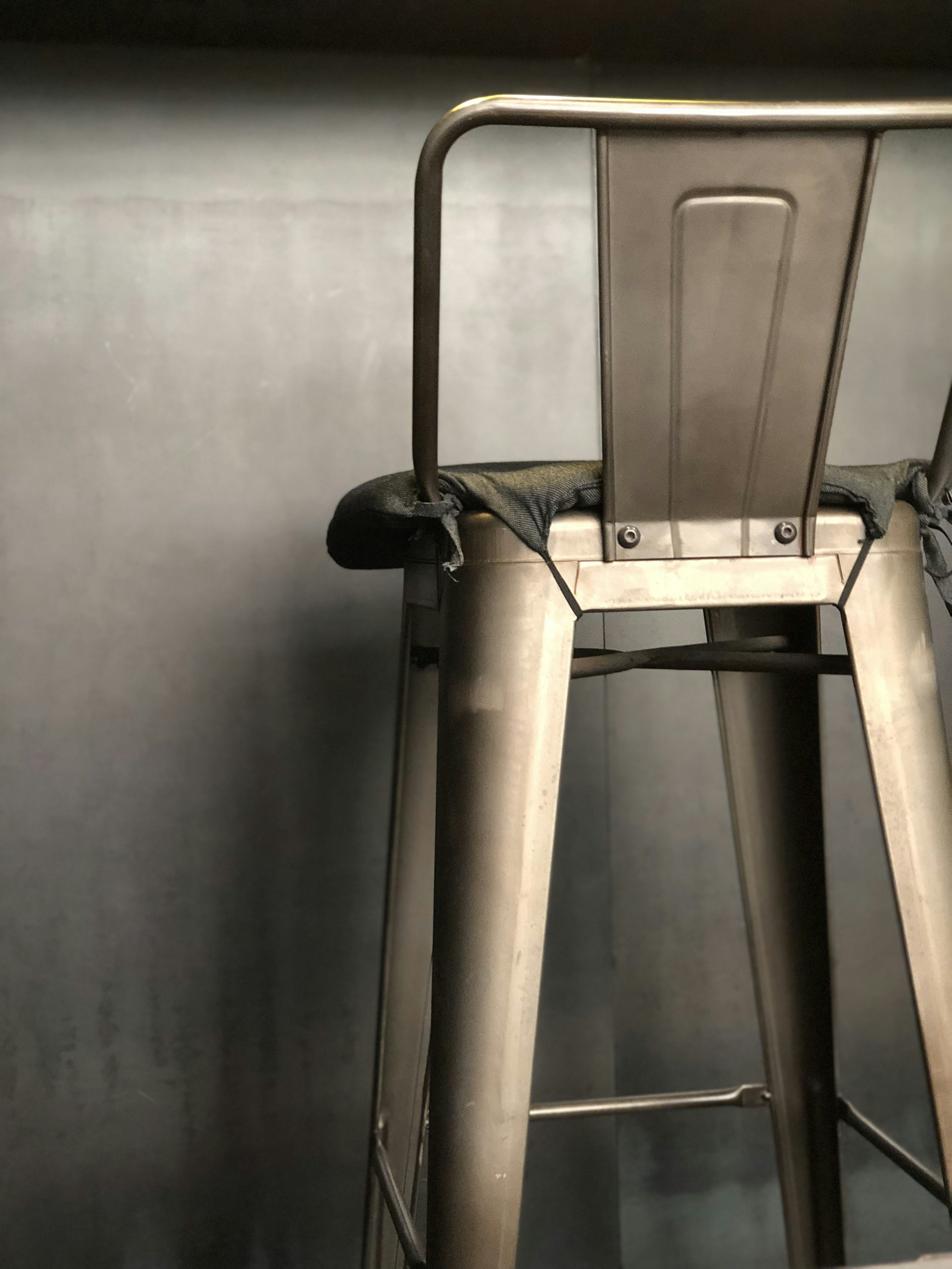Industrial Iron Bar Stool