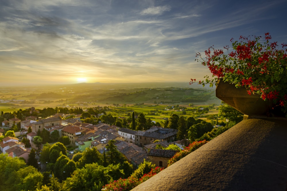 Vue aérienne de la ville pendant la journée