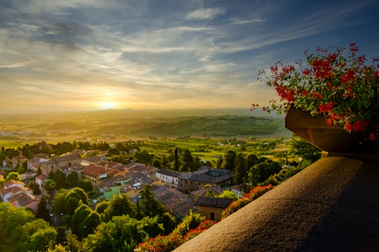 aerial view of city during daytime in Bertinoro Italy