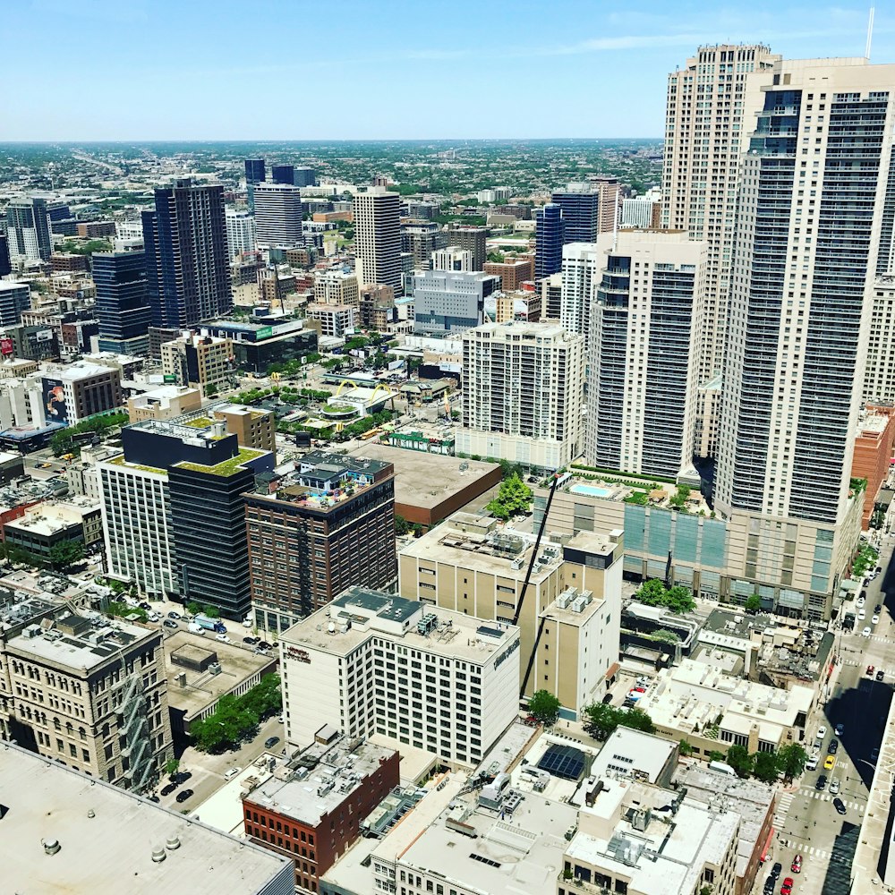 aerial view of city buildings during daytime