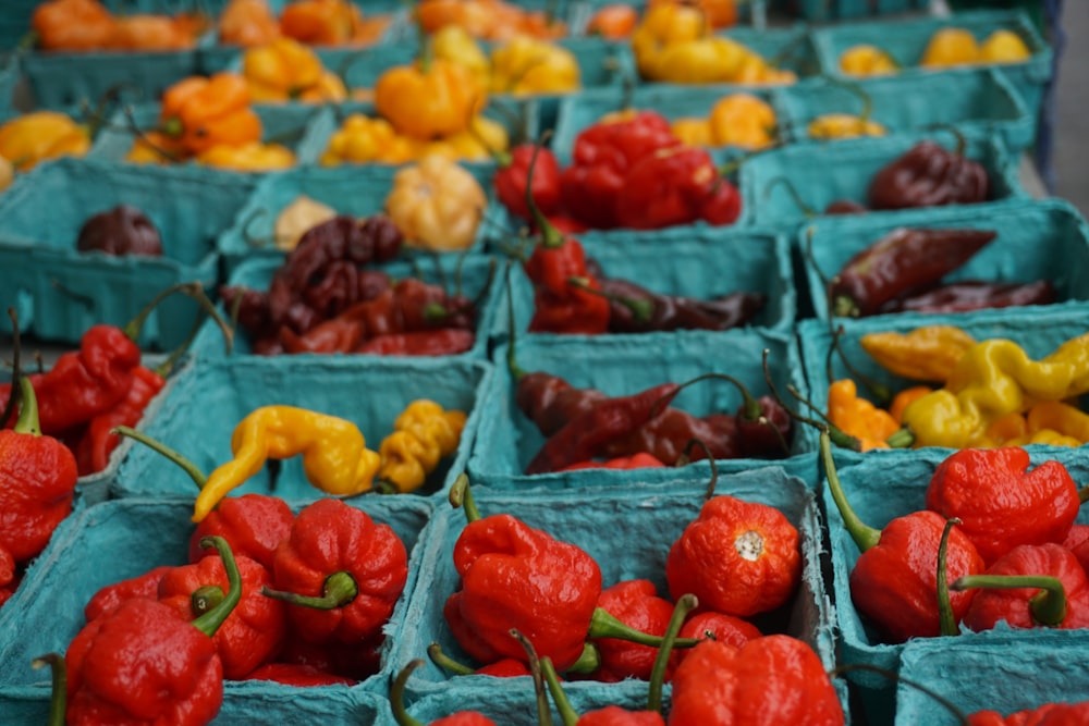 red and yellow bell peppers