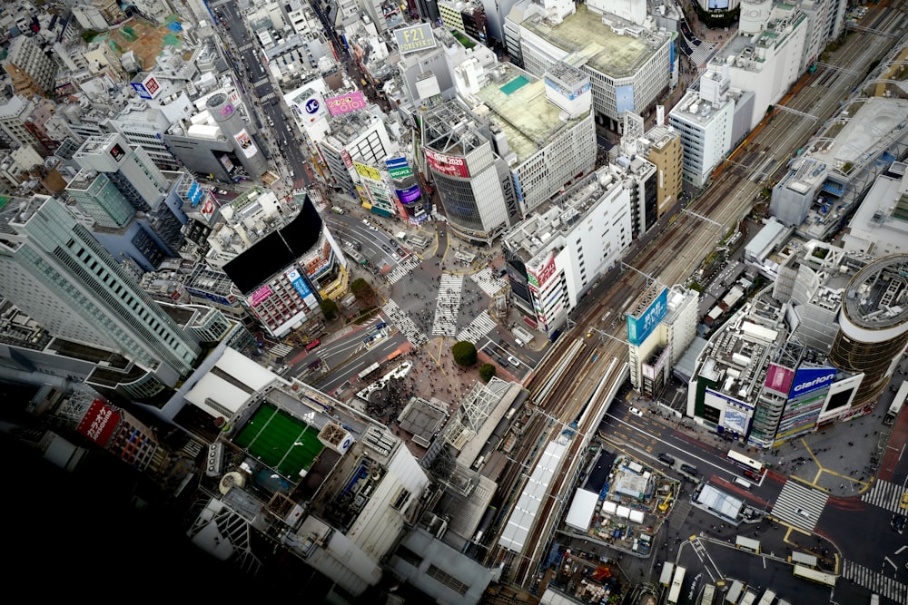 aerial view of city buildings during daytime