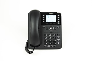black and gray ip desk phone