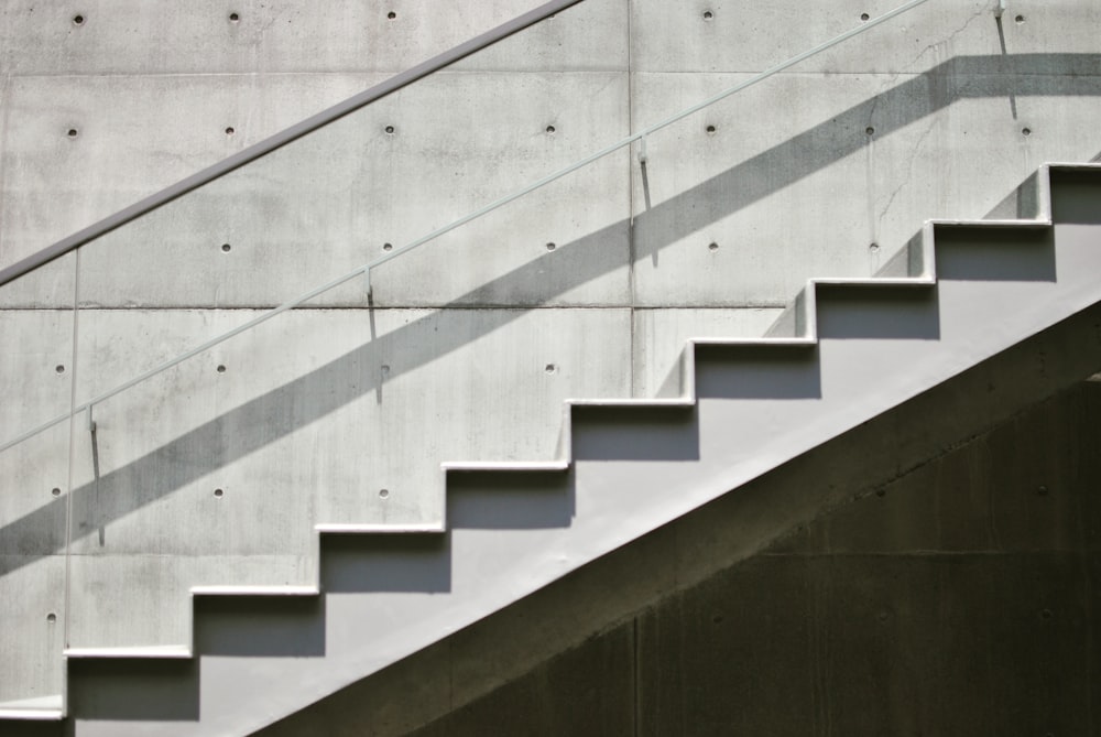 white concrete stairs during daytime