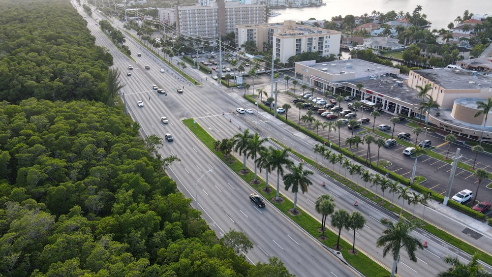 cars on road near buildings during daytime