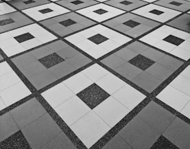 black and white checkered textile