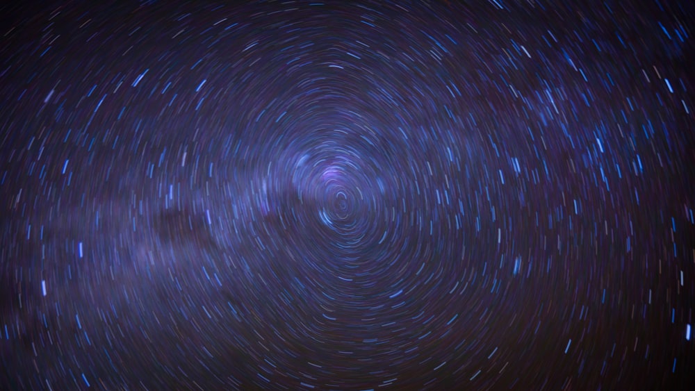 time lapse photography of stars