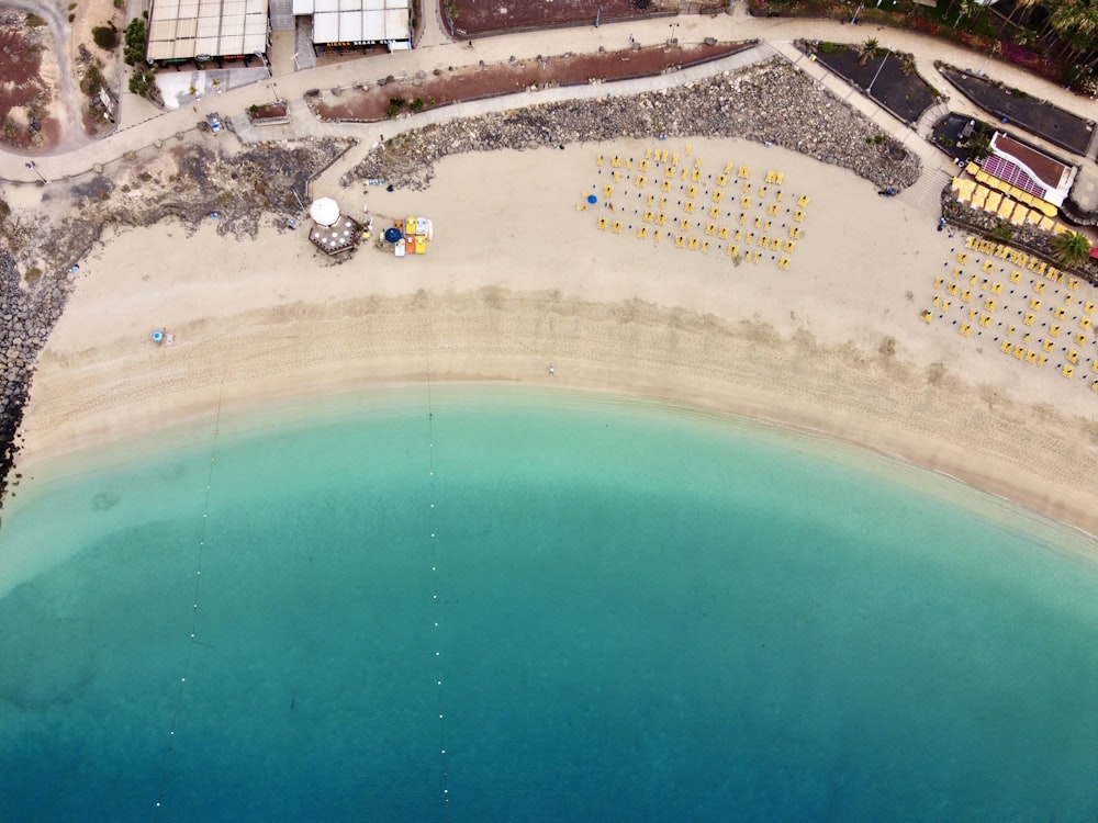 aerial view of swimming pool during daytime