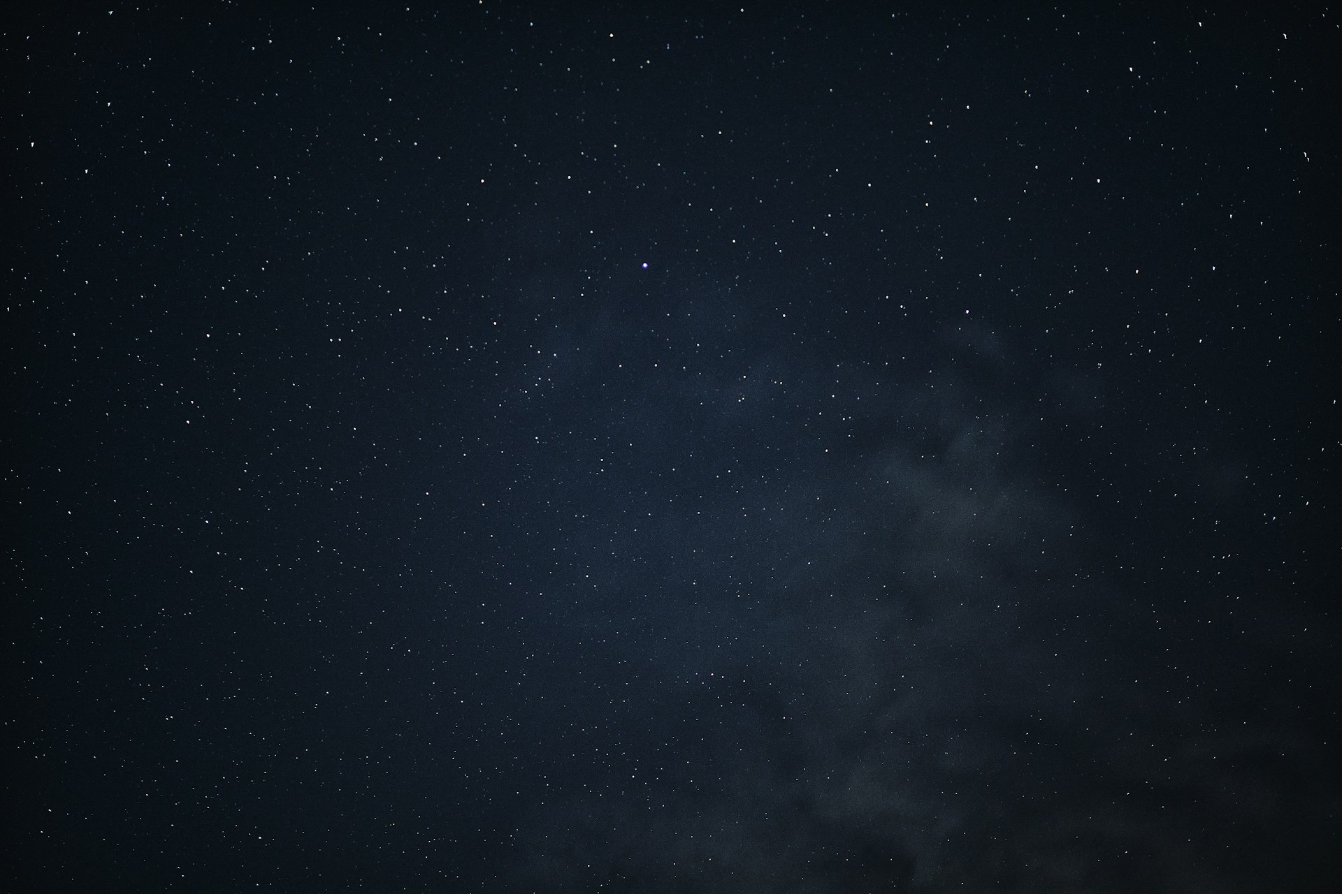 black and white starry night