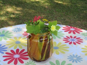 Jarrón Cerámico Azul