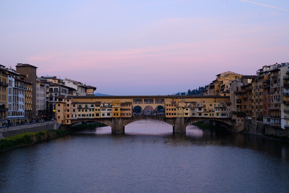 brown concrete bridge over river during daytime