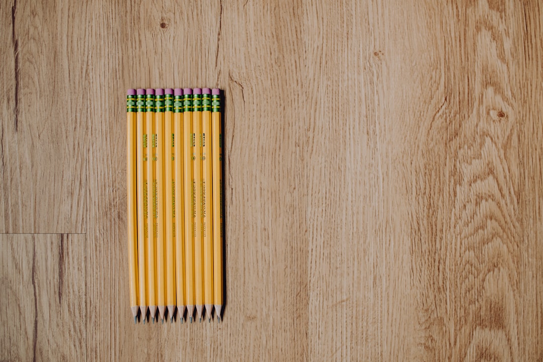 yellow green and red color pencils