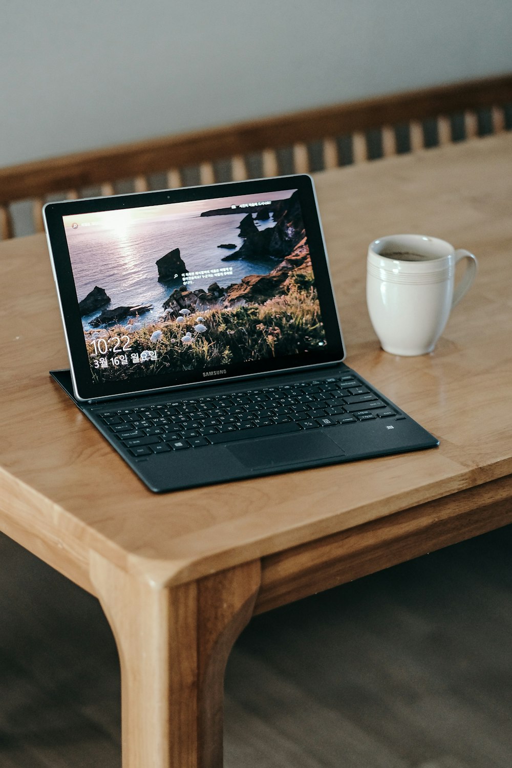 macbook pro on brown wooden table