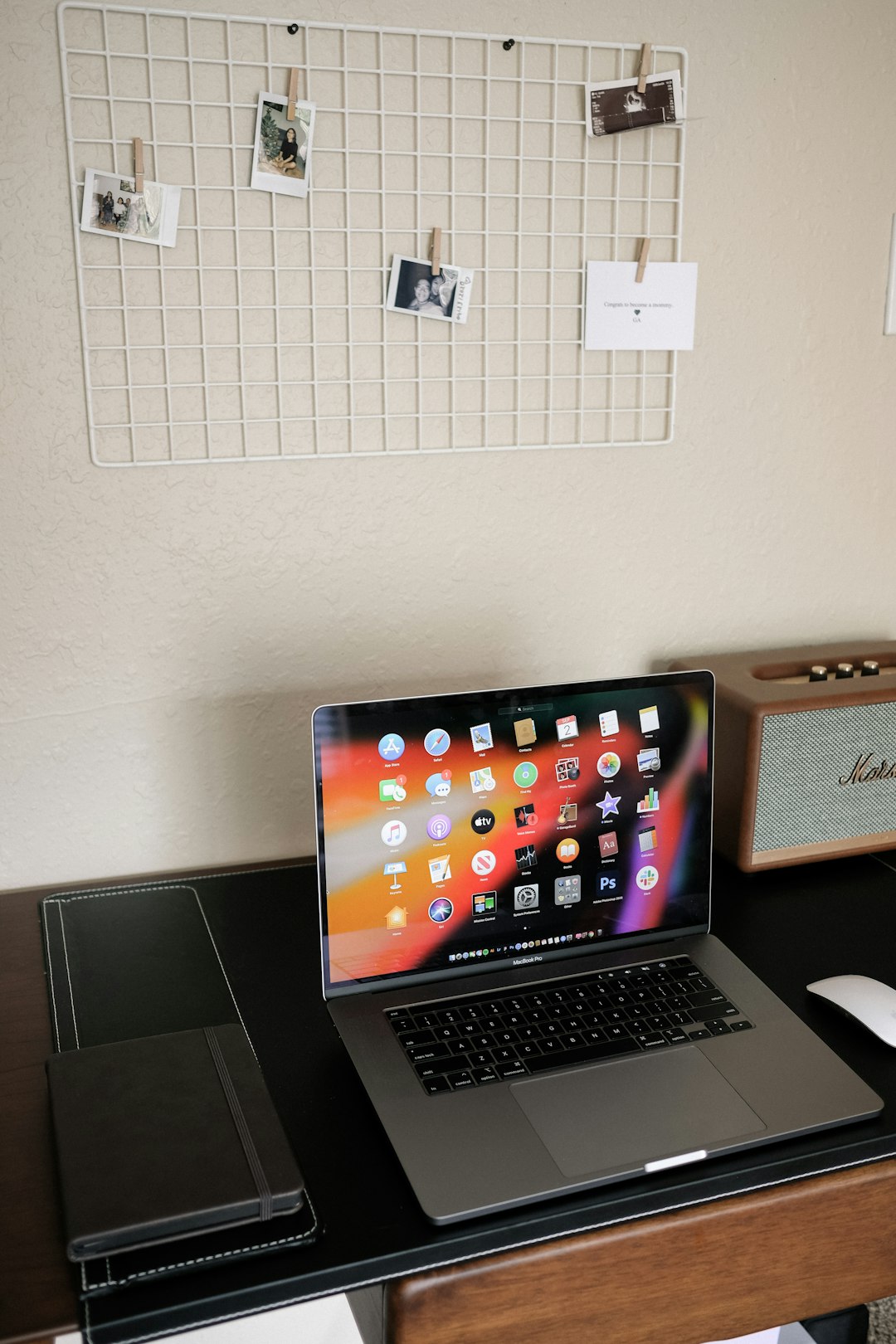 black and silver laptop computer