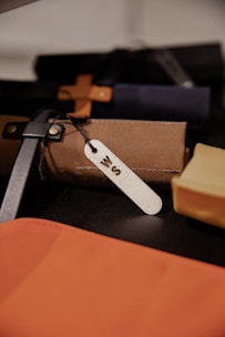 A customized leather product showcasing unique designs.
