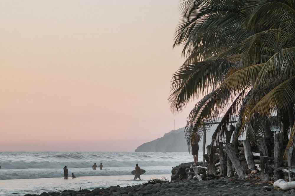 person standing on beach during daytime