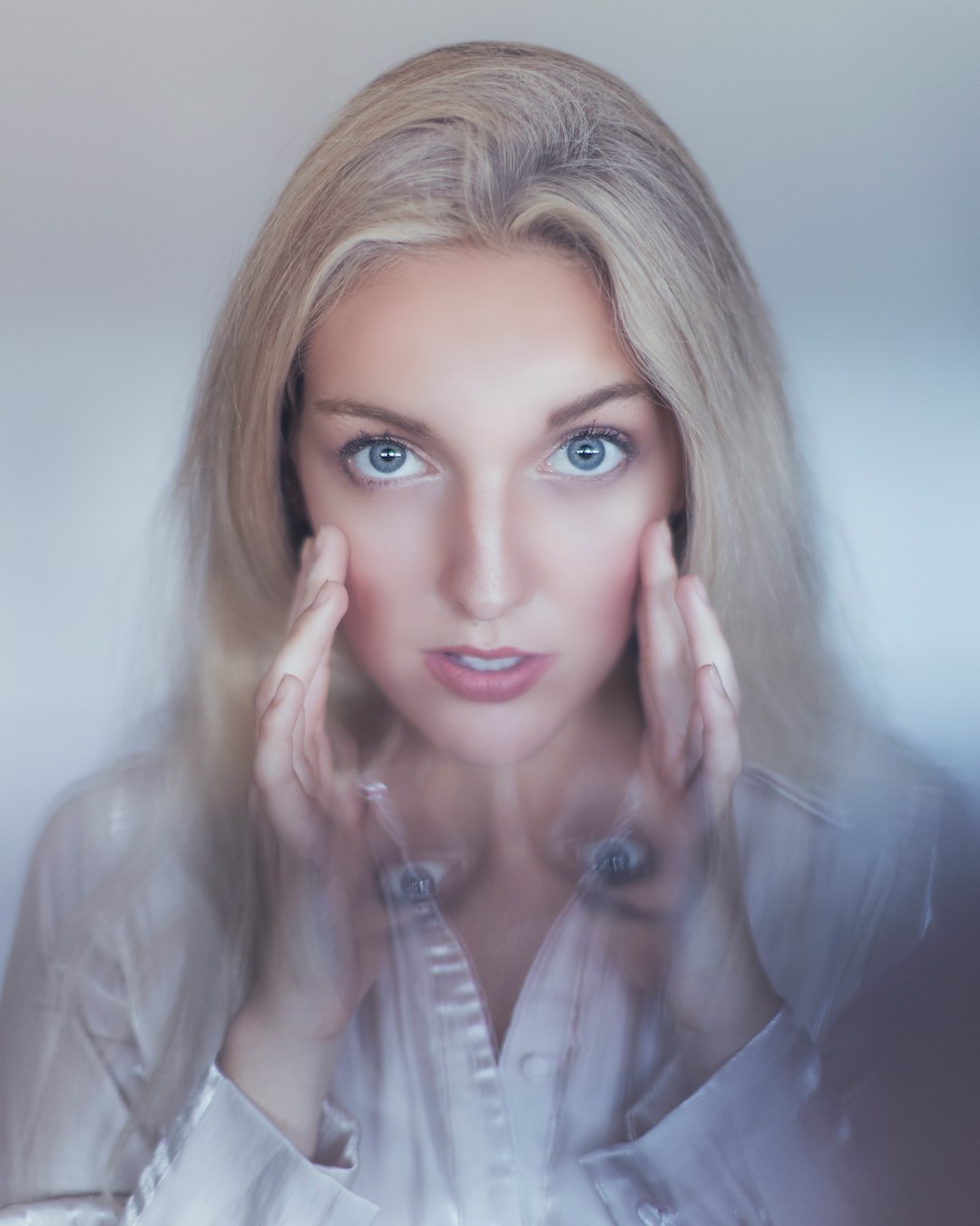 woman in white button up shirt