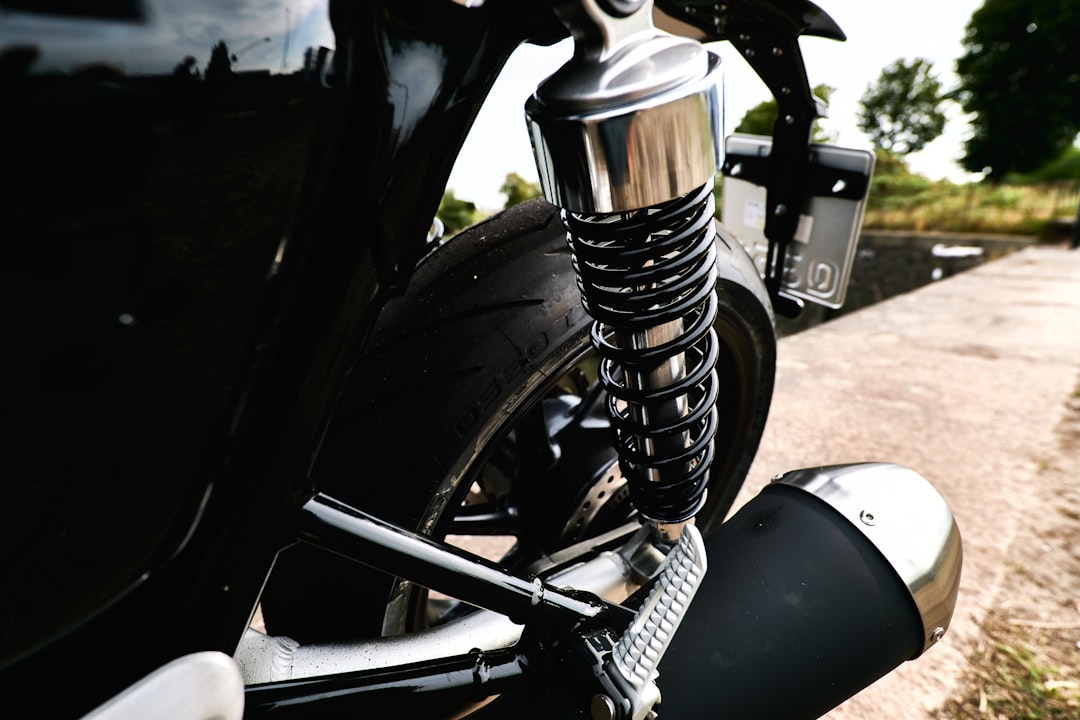 black motorcycle near black motorcycle