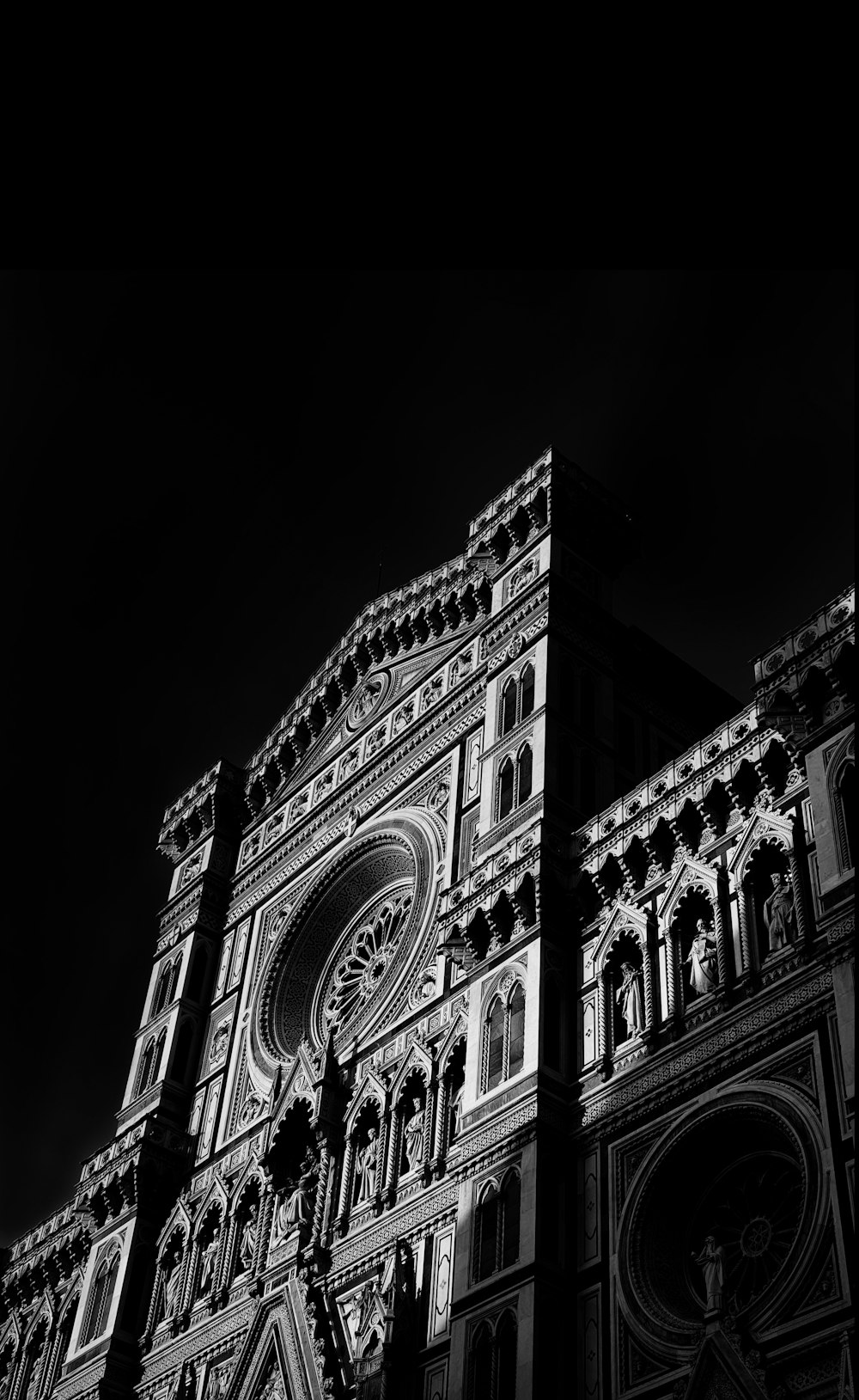 grayscale photo of concrete building