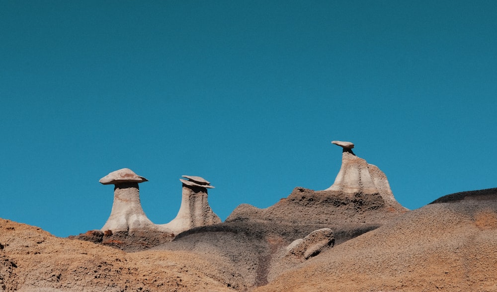 people walking on brown sand under blue sky during daytime