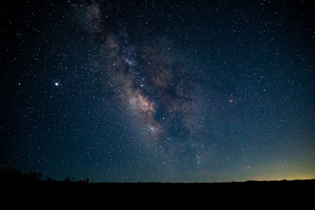 starry night sky over the starry night