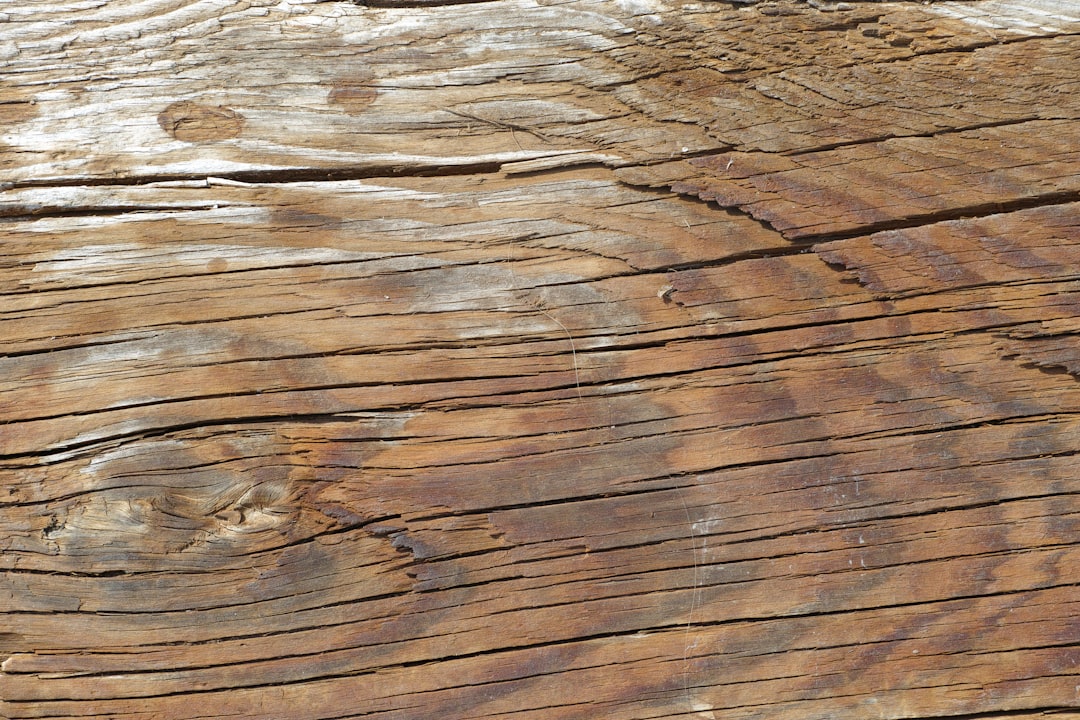 brown and white wooden surface