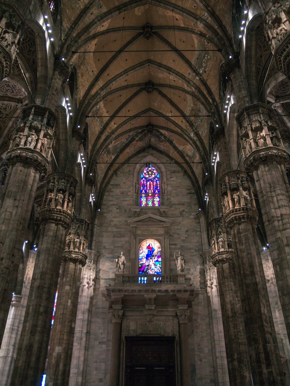 brown and black cathedral interior