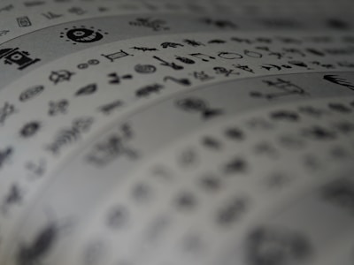 A detailed close-up of a custom icon set used throughout the designboutique site.