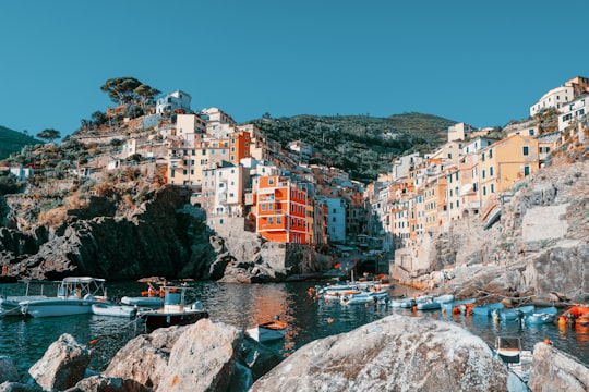 brown and white concrete buildings near body of water during daytime in Parco Nazionale delle Cinque Terre Italy
