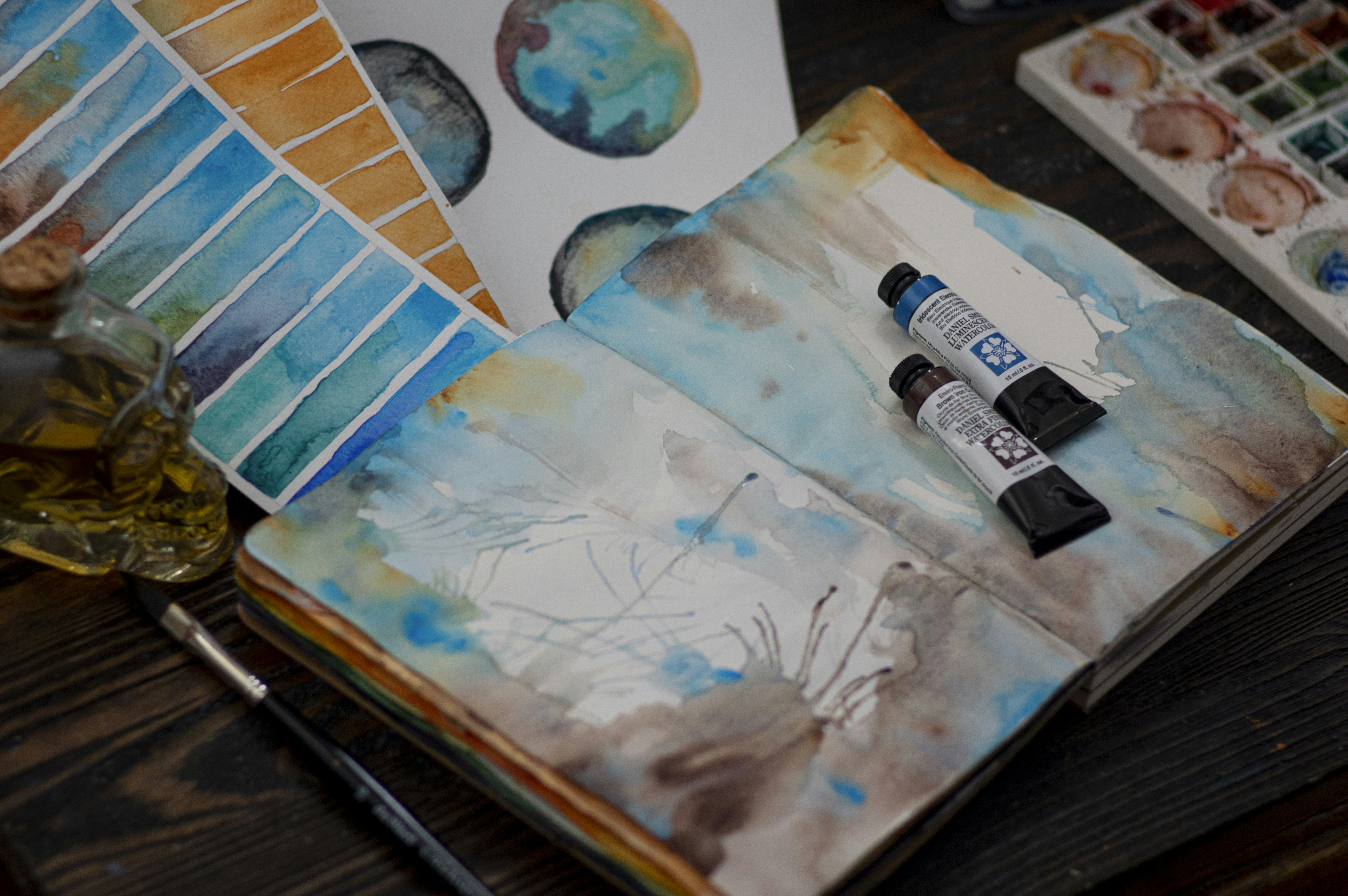 combinar colores con acuarelas