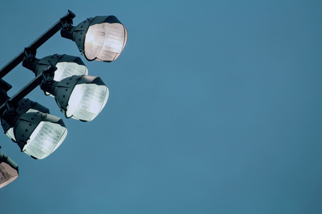 white and black pendant lamp